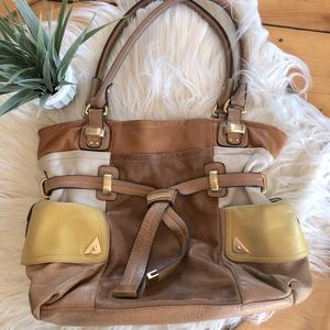 B. Makowsky Leather Hobo Handbag